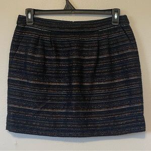 J. Crew Metallic Tweed Mini Skirt